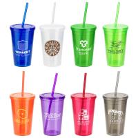 Trifecta 16 oz Double Wall Tumbler with Lid + Straw