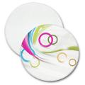 Microfiber Duo Cloth Mouse Pad - Round