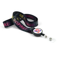 Dye Sublimated Lanyard with Retractable Badge Reel Combo