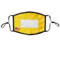 Mask with PVC Window 2 Ply Full Color Polyester Adjustable Ear Adult