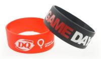 Broad Recycled Silicone Wrist Band w/Printed Logo