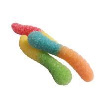 28g Sour Neon Worms with Full Color Label