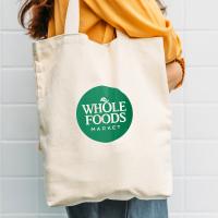 Cotton Canvas Tote with Silkscreen Imprint (Air Import)