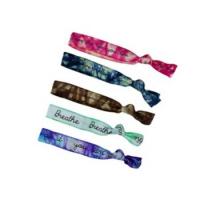 Sublimated knotted hair tie