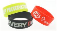 Broad Recycled Silicone Wrist Band w/Debossed Logo