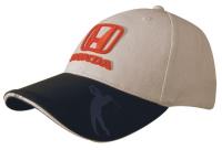 Canadian Brushed Heavy Cotton Cap With Embossed Pu Peak