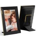 Nixplay 8 inch Touch Screen Digital Picture Frame with WiFi (W08K), Black-Gold, Share Photos and Videos Instantly via Email or App