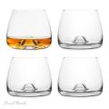 Final Touch Whiskey Lead-Free Crystal Glasses - Set of 4