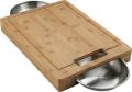 Cutting Board with Stainless Steel Bowls