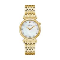 Ladies' Regatta Gold Tone with White Mother of Pearl Dial