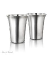 Final Touch 8 oz Double-Wall Coffee Cups - Set of 2