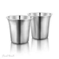 Final Touch 2.5 oz Double-Wall Espresso Cups - Set of 2