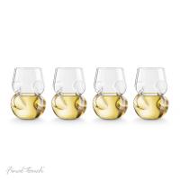 Final Touch Conundrum White Wine Glasses - Set of 4