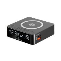 Wireless Charging QI Clock - Black