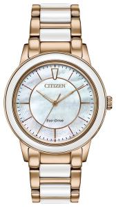 Citizen Eco-Drive CHANDLER Rose Gold with Ceramic Accents