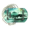 Dog Tag Double Sided Imprint - 30" Ball Chain