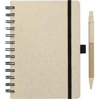 5" x 7" FSC® Mix Wheat Straw Notebook with Pen