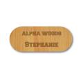 Birch Veneer Wood Name Badge