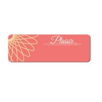 Magnet Write-On P-Touch Metal Name Badge - 3" x 1"
