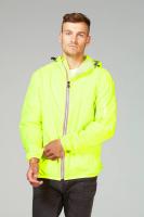 O8 Lifestyle Full Zip Packable Jacket Yellow Fluo