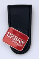 LEATHER LOOK POCKET CLIP with Enamelled Marker