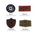 Laser Etched Faux Leather Patches (2")