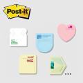 Post-it® Custom Printed Notes Shapes &mdash; Small - 50-sheets / 3 & 4 Color