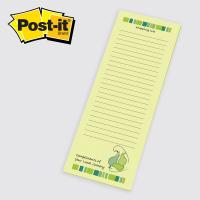 Post-it® Custom Printed Notes 3 x 8 - 100-sheets / 3 & 4 Color