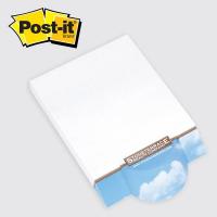 Post-it® Custom Printed Angle Note Pads &mdash; Circle 4 x 5-3/4 &nbsp; Circle - 100-sheets / 3 & 4 Color