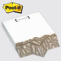 Post-it® Custom Printed Angle Note Pads &mdash; Diamond 4 x 5-3/4 &nbsp; Diamond - 100-sheets / 3 & 4 Color