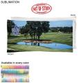 Golf Caddie Towel Large in Microfiber Dri-Lite Terry, 20"x40", Sublimated Edge to Edge 1 side