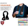 Colored Cooling Towel, 12"x40", Edge to Edge sublimation 1 side