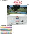Golf Caddie Tournament Towel in Microfiber Dri-Lite Terry, 20"x40", Sublimated Edge to Edge 2 sides