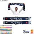 48 Hr Quick Ship - Sublimated Soccer Football Stadium Scarves, 6x60, Sublimated edge to edge 2 sides