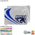 72 Hr Fast Ship - Full Bleed Sublimated Microfiber Rally Towel, 12x18