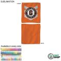 72 Hr Fast Ship - Colored Microfiber Dri-Lite Terry Skate, Cooling, Rally Towel, 10x10, Sublimated