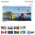 48 Hr Quick Ship - Stock Design Sublimated Plush and Soft Velour Terry Beach Towel, 30x60