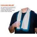 White Cooling Towel, 12"x40", Blanks