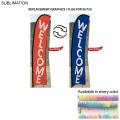 Replacement Flag for 10' Small Feather Flag Kit, Full Color Graphics One Side