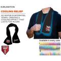 Colored Cooling Towel, 12"x40", Edge to Edge sublimation 2 sides