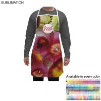 Sublimated Polyester Bib Apron, 25x31, White or Stock Colored Ties