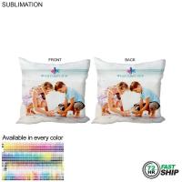 72 Hr Fast Ship - Sublimated XXL Throw Cushion, 20x20, Invisible Zipper Closure, Removable insert