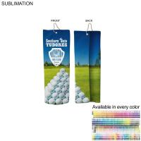 Sublimated Microfiber Terry Trifolded Golf Towel, 5x15