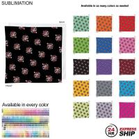 24 Hr Express Ship - Team Building Colored Sublimated Bandanna, 22"x22", Sublimated