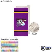 48 Hr Quick Ship - Sherpa Lined Micro Mink Throw, 30x60, Sublimated