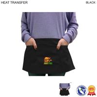 Twill Waist Apron, 3 Pockets, Heat Transfer