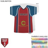 Lacrosse Jersey Shape Rally Towel, 17x18, Sublimated