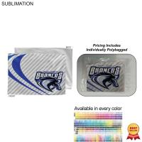Individually Polybagged Colored Microfiber Dri-Lite Terry Rally, Skate Towel, 12x18, Sublimated