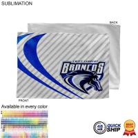 48 Hr Quick Ship - Full Bleed Sublimated Microfiber Rally Towel, 12x18