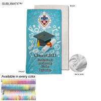 Graduation Blanket in Plush and cozy Mink Flannel Fleece , 30x60, Stadium size, Sublimated
